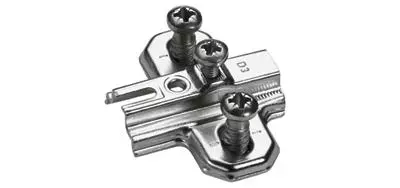 Hettich: 1079222: Монтажная планка System 2006 для петель SlideOn, L37, D1, 5, евровинты