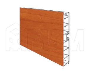 Цоколь пластиковый (высота 100, длина 4000 мм), вишня Оксфорд: 10.1847 4M