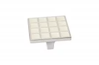 Ручка-скоба 32мм, отделка никель глянец + ваниль