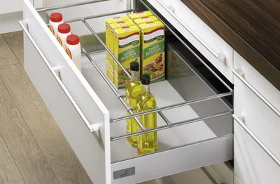 Hettich: 10017: Комплект второго уровня продольных релингов короба InnoTech, NL520, серый