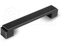 RITTO Ручка-скоба 160мм черный матовый с шлиф. гранями: US48APC/160