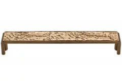 Ручка-скоба 160мм, отделка бронза античная красная