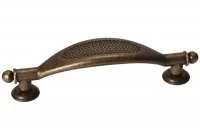 Ручка-скоба 96мм, отделка бронза