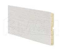 Цоколь пластиковый (высота 150, длина 4000 мм), декапе белый: 15.0431 4M