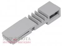 Адаптер для крепления сетчатых корзин к направляющей, серый: КС1G