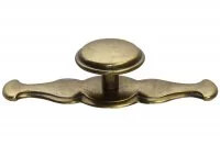Ручка-кнопка, отделка бронза