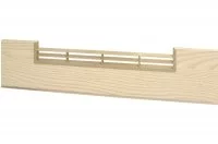 2453 Решётка вентиляционная для цоколя ПВХ H.150, L=600, декапе NEW