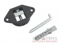 Врезной навес с крюком для стеновых панелей, пластик: 6 34120 30 EA