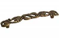 Ручка-скоба 128мм, отделка бронза античная "Флоренция"