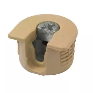 Hettich: 9067608: Стяжка эксцентриковая VB 35 M, для полок 16 мм, пластик, под бук