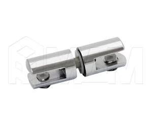 Полкодержатель для стекла 5-6 мм двухсторонний, хром: Р007-02/CH