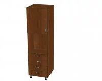 Корпус шкафа под встраиваемую технику (4 ящика) 600*560*2240