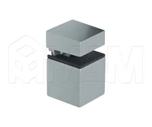 КВАДРО Менсолодержатель 30х30 мм для деревянных и стеклянных полок 4 - 16 мм, хром матовый: SU20A ZVC