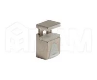 KUBIC Полкодержатель для стеклянных полок толщиной 4-9 мм, под саморез, никель: 1 60200 50 YA