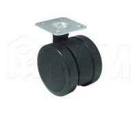 Опора колесная с площадкой, D50 мм, без стопора: CSU-50P