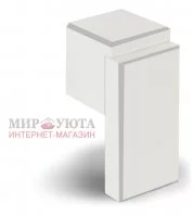 RITTO Ручка-кнопка белый глянец с шлиф. гранями: WP48R16