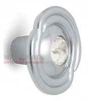 Ручка-кнопка D31мм хром с кристаллами Сваровски: 2044K.10