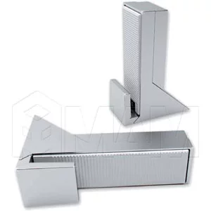 KALABRONE MAXI Менсолодержатель для деревянных полок 25 - 50 мм, хром матовый (2 шт.): 1 62200 30 JM-2