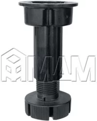 02.А Ножка пластиковая неразборная, высота 120 мм: 02.A120.NR