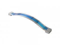 Ручка скоба со вставкой Mico 461, 160 мм, 11 хамелеон сине-зеленый