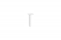 Ножка декоративная Риза, h.150, отделка белый бархат (матовый)