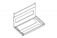 Держатель для бумажных полотенец, 256х150х197мм, отделка белый бархат (матовый)
