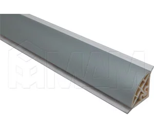 Плинтус пластиковый полукруглый L=4м, &quot