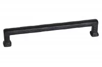 Ручка-скоба 160мм, отделка черный матовый лакированный