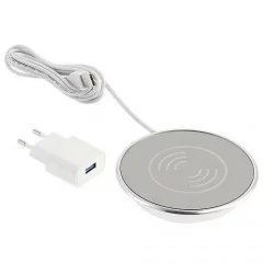 GTV: Беспроводное зарядное устройство LUX с блоком питания, провод USB 2 м: AE-ZLADLUX-40