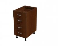 Корпус напольной тумбы, 4 ящика 400*560*720