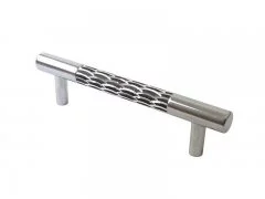 Ручка рейлинг Mico хром/черный 128