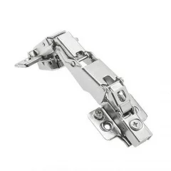 Петля GTV ZM-НСKT 165 градусов угловая самозакрывающаяся с планкой, регулировка в 3 плоскостях: ZM-HCKT165-3DBEO-S