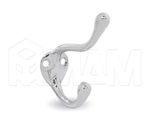 Крючок двухрожковый хром: WP7104