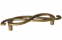 Ручка-скоба 96мм (правая), отделка бронза "Флоренция"
