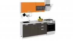 Кухонный гарнитур длиной - 210 см