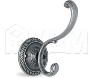 Крючок двухрожковый серебро состаренное: 7710000.SFE