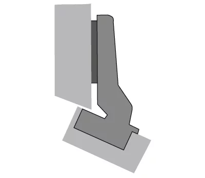 Hettich: 77690: Петля Intermat петля для накладных дверей