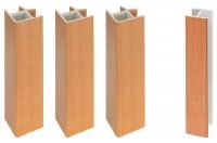 Комплект угловых элементов для цоколя ПВХ H.150, ольха
