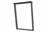 Опора для стола наклонная Фиджи, l.595, h.820, отделка черный бархат (матовый)