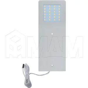 POLAR Светодиодный светильник накладной, серебро, 24V, 190мм, теплый белый 3000К, 5W: PO24-190NO-WW5