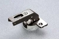 Петля терминальная короткая с доводчиком, отделка титаниум