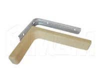 CORNER Менсолодержатель для деревянных полок с декоративной накладкой L-120 мм, бежевый (2 шт.): KB120BEIGE