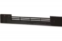 0330 Решётка вентиляционная для цоколя ПВХ H.100, L=600, черный глянец NEW