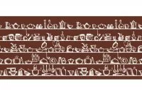 Стеновая панель Мокко, 1200х540х6мм, стекло