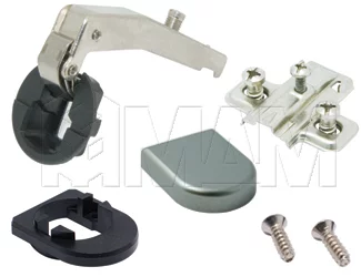 Петля прямая (180) площадка с евровинтами/хром мат D-обр.: C123158 с евровинтом/хр мат D