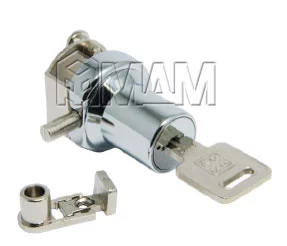 Замок-ручка для 1-ой двери, без сверления, выдвижной + отв. планка, хром: 407-1/5 CR