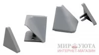 Аксессуары для треугольного плинтуса 67.300, серый: 09.567R.GR