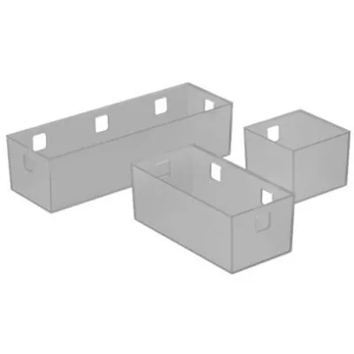 Hettich: 9207260: Banio для ящиков ArciTech/InnoTech Atira, набор контейнеров, прозрачный пластик, серый графит