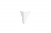 Ножка декоративная Флоренция, h.150, отделка белый бархат (матовый)