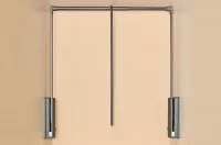 Лифт для одежды, отделка коричневая